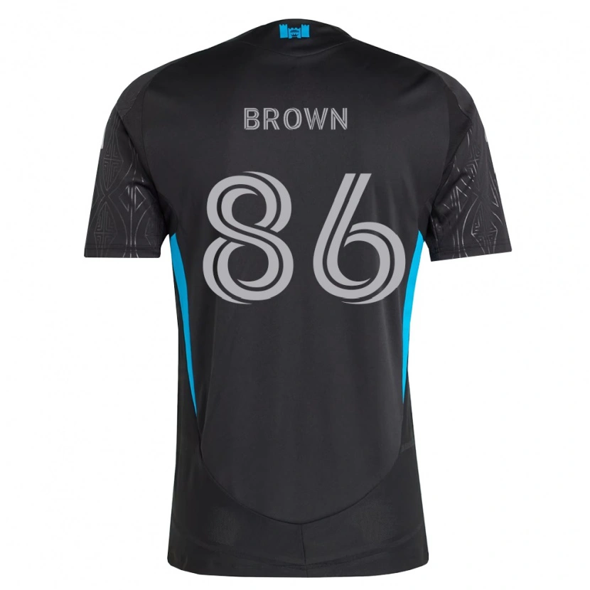 Danxen Niño Camiseta Daniel Brown #86 Negro Blanco Azul Cielo 2ª Equipación 2026/27 La Camisa México