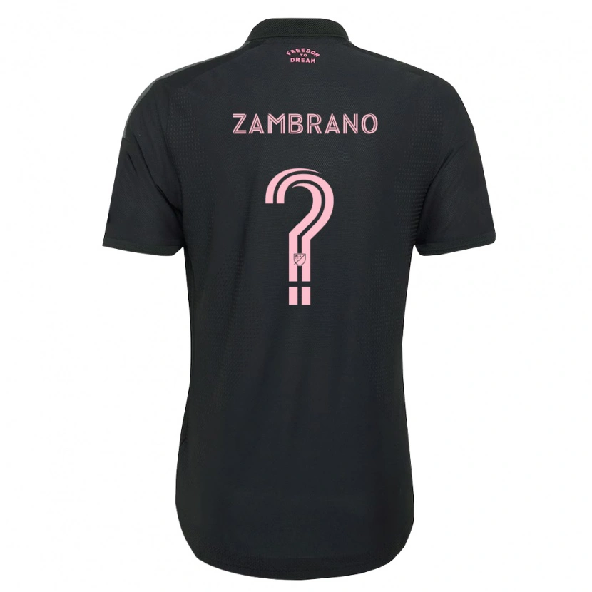 Danxen Niño Camiseta Matteo Zambrano #0 Rosa Negro Blanco 2ª Equipación 2026/27 La Camisa México