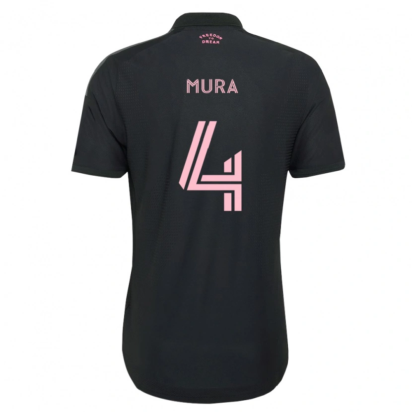 Danxen Niño Camiseta Facundo Mura #4 Rosa Negro Blanco 2ª Equipación 2026/27 La Camisa México