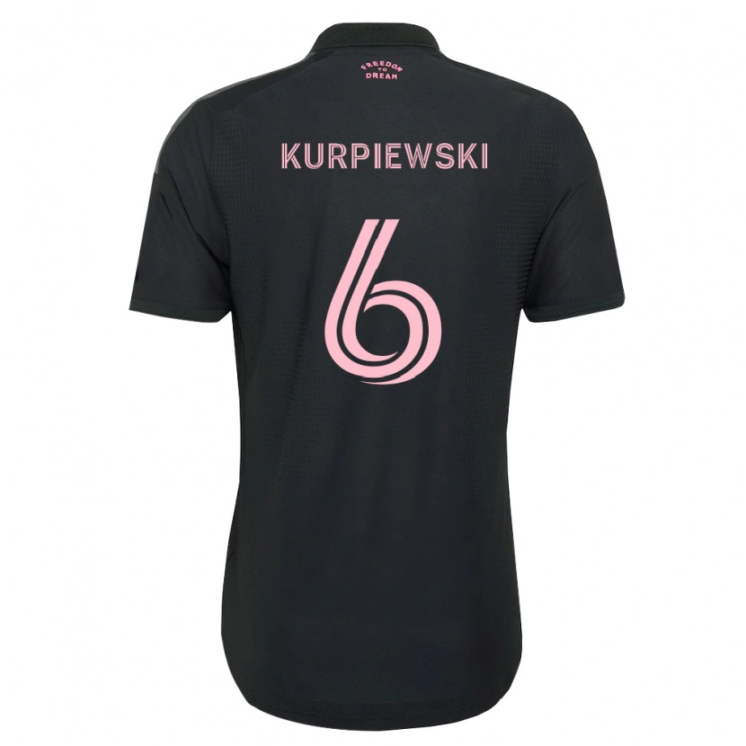 Danxen Niño Camiseta Ethan Kurpiewski #6 Rosa Negro Blanco 2ª Equipación 2026/27 La Camisa México