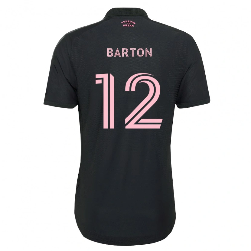 Danxen Niño Camiseta Tye Barton #12 Rosa Negro Blanco 2ª Equipación 2026/27 La Camisa México
