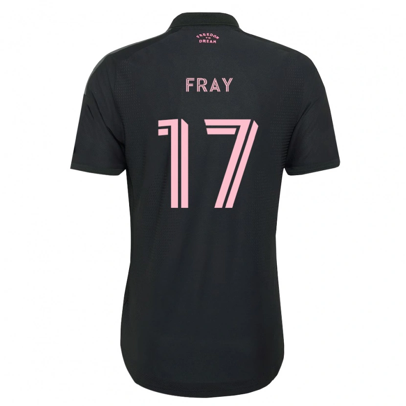 Danxen Niño Camiseta Ian Fray #17 Rosa Negro Blanco 2ª Equipación 2026/27 La Camisa México