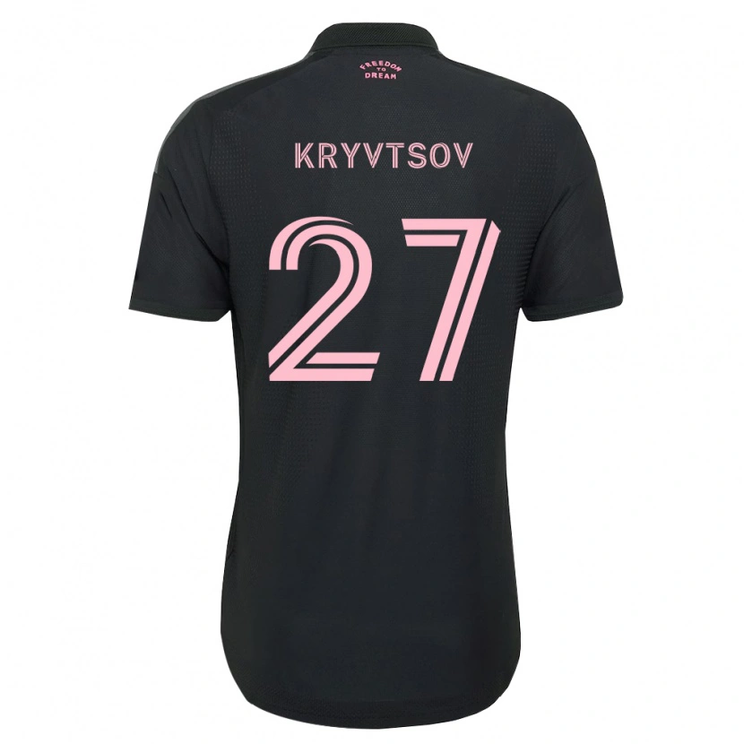 Danxen Niño Camiseta Sergiy Kryvtsov #27 Rosa Negro Blanco 2ª Equipación 2026/27 La Camisa México