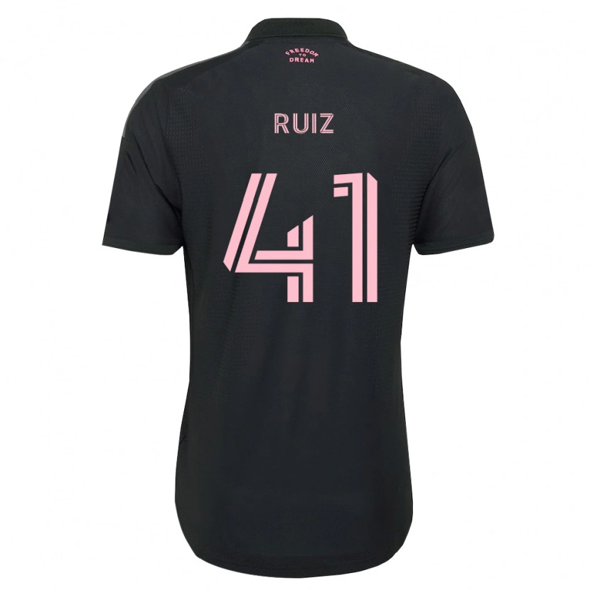 Danxen Niño Camiseta David Ruíz #41 Rosa Negro Blanco 2ª Equipación 2026/27 La Camisa México