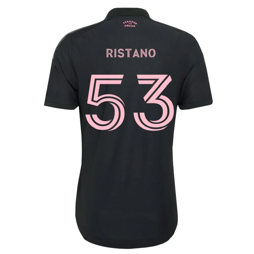 Danxen Niño Camiseta Alejo Ristano #53 Rosa Negro Blanco 2ª Equipación 2026/27 La Camisa México