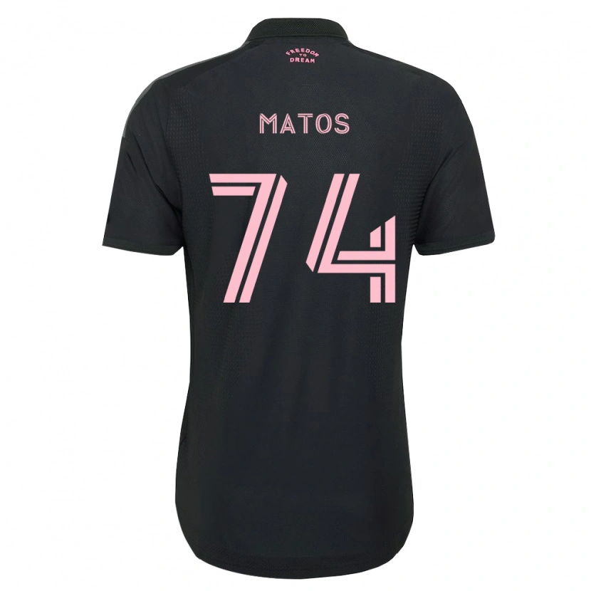 Danxen Niño Camiseta Diego Matos #74 Rosa Negro Blanco 2ª Equipación 2026/27 La Camisa México