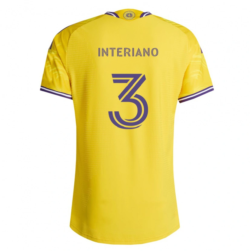 Danxen Niño Camiseta Jordan Interiano #3 Amarillo Morado 2ª Equipación 2026/27 La Camisa México
