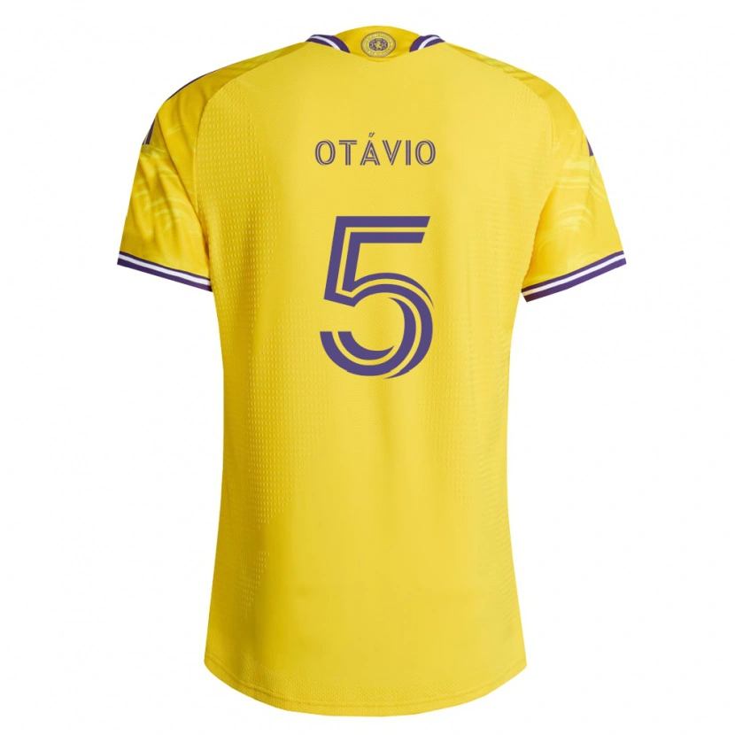 Danxen Niño Camiseta Luis Otávio #5 Amarillo Morado 2ª Equipación 2026/27 La Camisa México