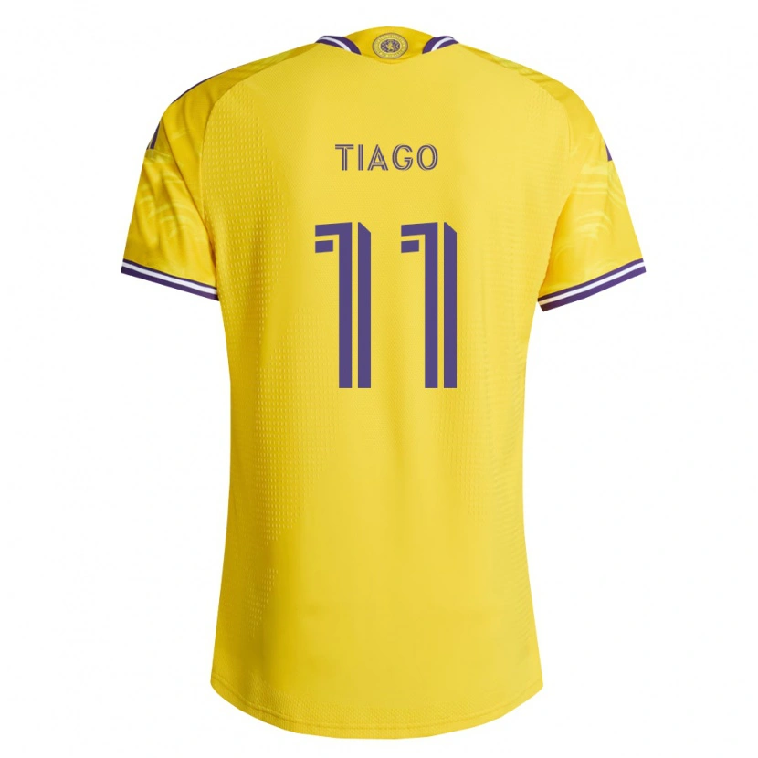 Danxen Niño Camiseta Tiago Souza De Jesus Carvalho #11 Amarillo Morado 2ª Equipación 2026/27 La Camisa México