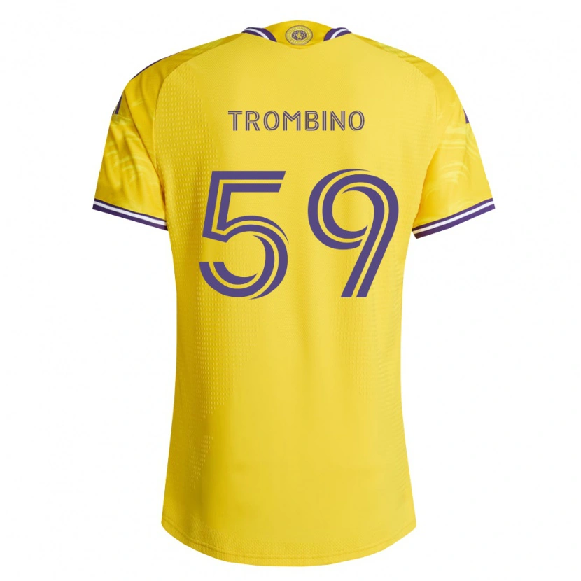 Danxen Niño Camiseta Caleb Trombino #59 Amarillo Morado 2ª Equipación 2026/27 La Camisa México