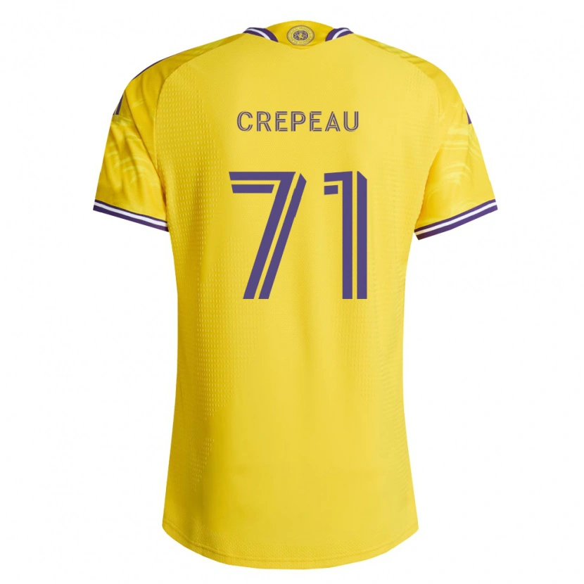 Danxen Niño Camiseta Maxime Crépeau #71 Amarillo Morado 2ª Equipación 2026/27 La Camisa México
