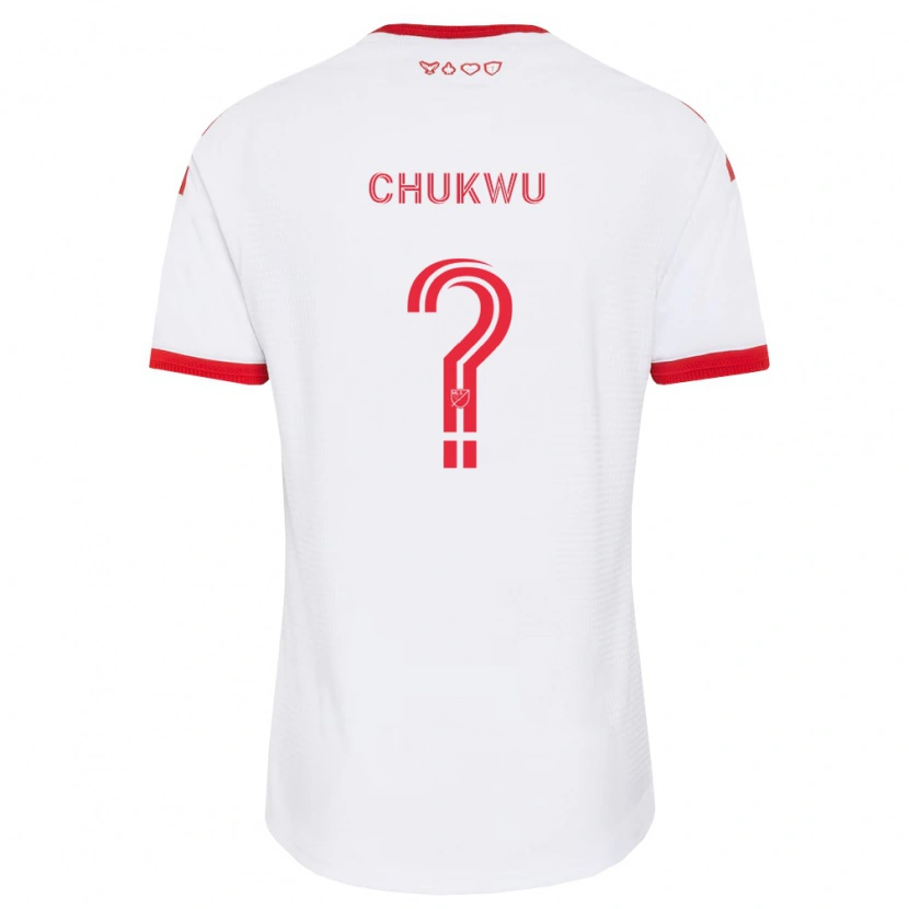 Danxen Niño Camiseta Robert Chukwu #0 Blanco Rojo Negro 2ª Equipación 2026/27 La Camisa México