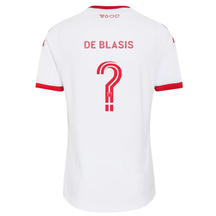 Danxen Niño Camiseta Noah De Blasis #0 Blanco Rojo Negro 2ª Equipación 2026/27 La Camisa México
