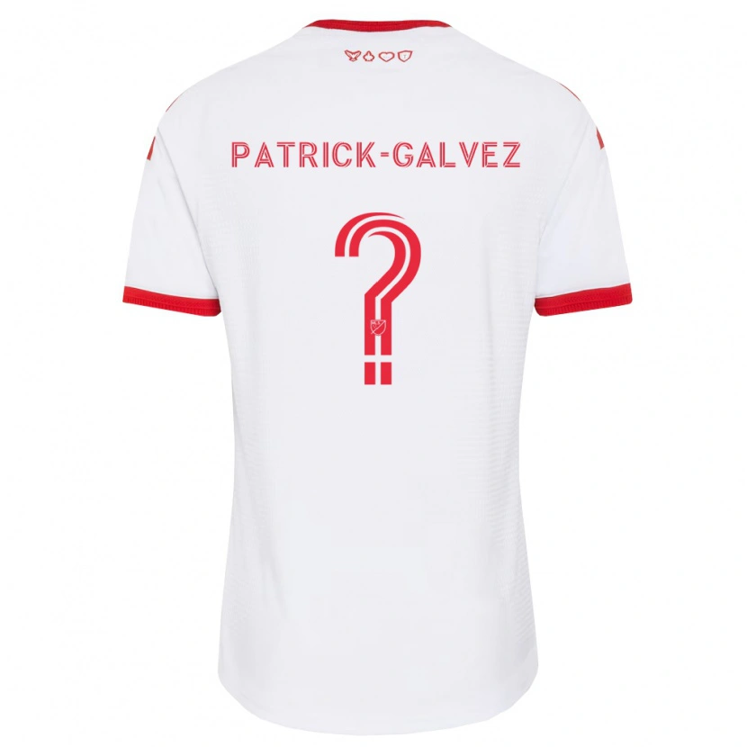 Danxen Niño Camiseta Pablo Patrick-Galvez #0 Blanco Rojo Negro 2ª Equipación 2026/27 La Camisa México