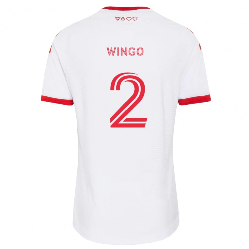 Danxen Niño Camiseta Henry Wingo #2 Blanco Rojo Negro 2ª Equipación 2026/27 La Camisa México