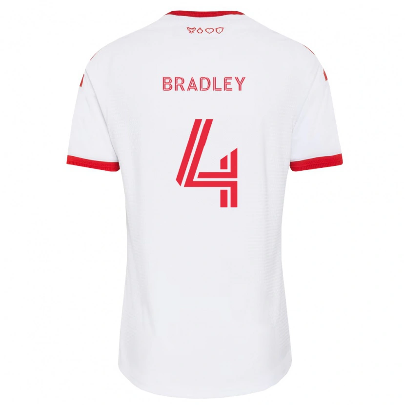 Danxen Niño Camiseta Michael Bradley #4 Blanco Rojo Negro 2ª Equipación 2026/27 La Camisa México