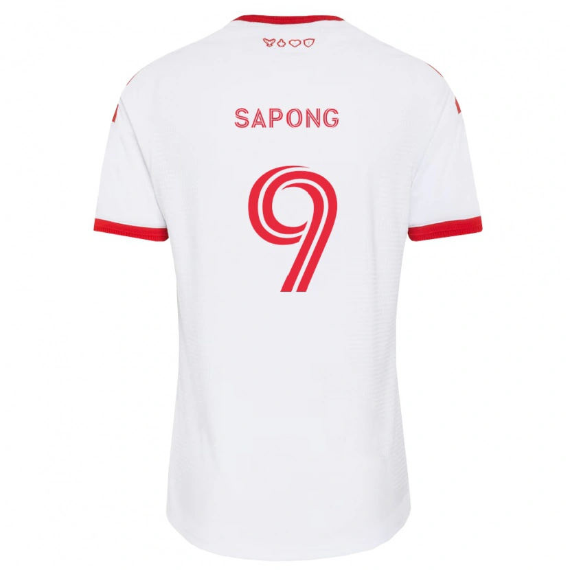 Danxen Niño Camiseta C.j. Sapong #9 Blanco Rojo Negro 2ª Equipación 2026/27 La Camisa México