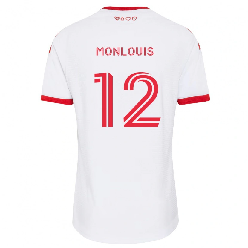 Danxen Niño Camiseta Zane Monlouis #12 Blanco Rojo Negro 2ª Equipación 2026/27 La Camisa México