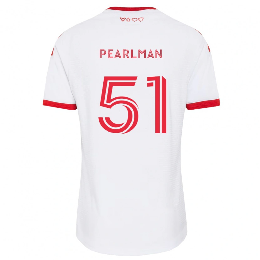 Danxen Niño Camiseta Adam Pearlman #51 Blanco Rojo Negro 2ª Equipación 2026/27 La Camisa México