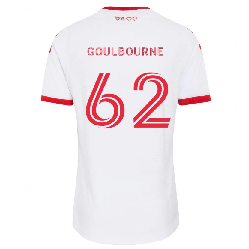 Danxen Niño Camiseta Rohan Goulbourne #62 Blanco Rojo Negro 2ª Equipación 2026/27 La Camisa México