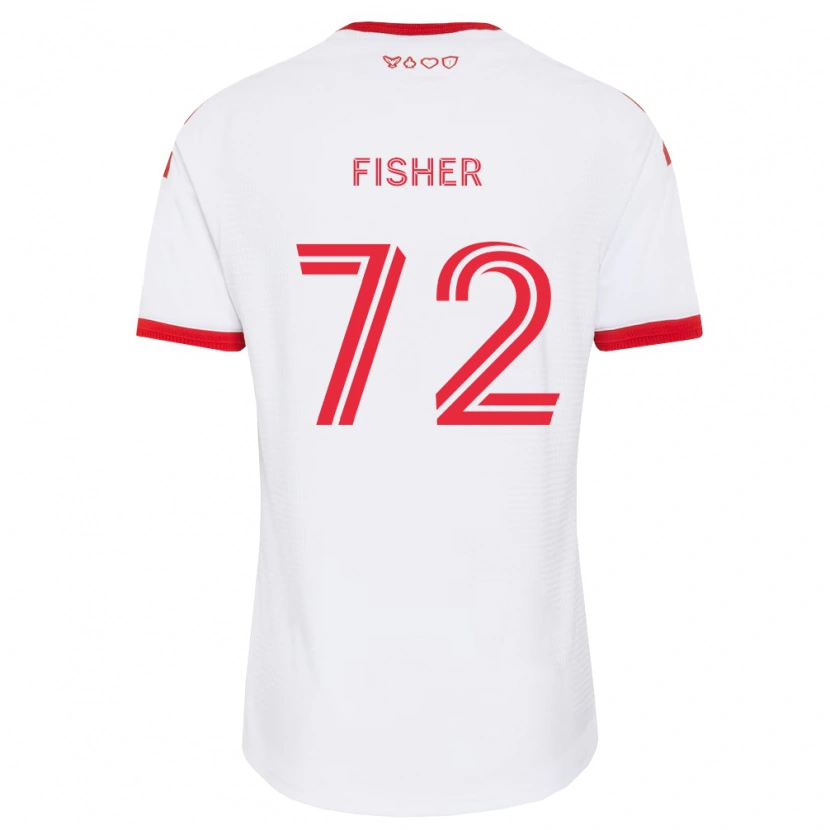 Danxen Niño Camiseta Mark Fisher #72 Blanco Rojo Negro 2ª Equipación 2026/27 La Camisa México