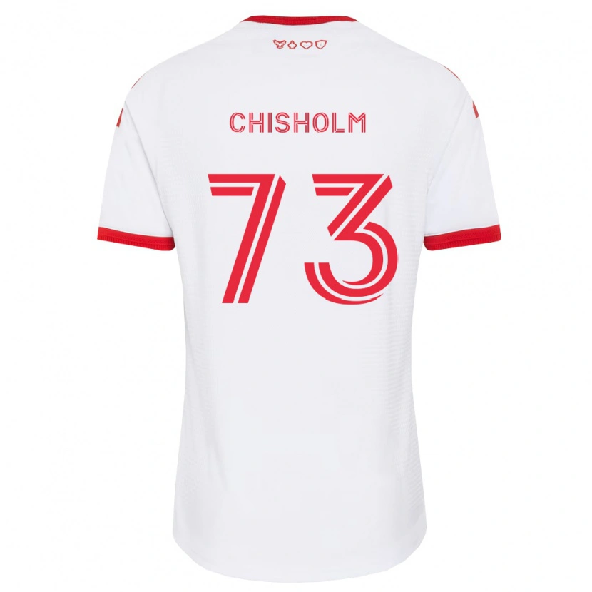 Danxen Niño Camiseta Micah Chisholm #73 Blanco Rojo Negro 2ª Equipación 2026/27 La Camisa México