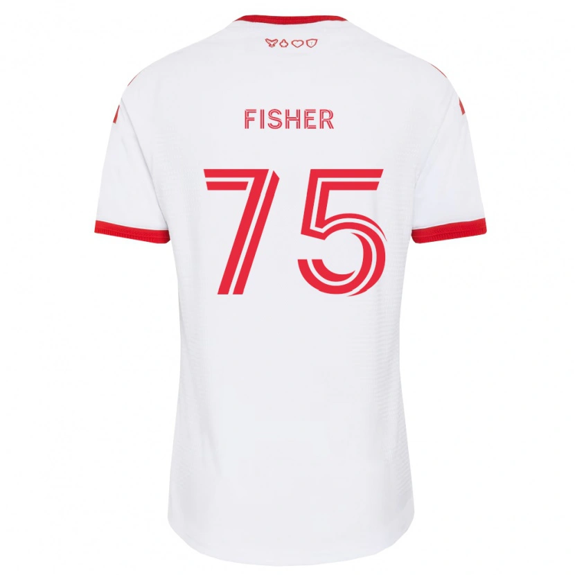 Danxen Niño Camiseta Reid Fisher #75 Blanco Rojo Negro 2ª Equipación 2026/27 La Camisa México