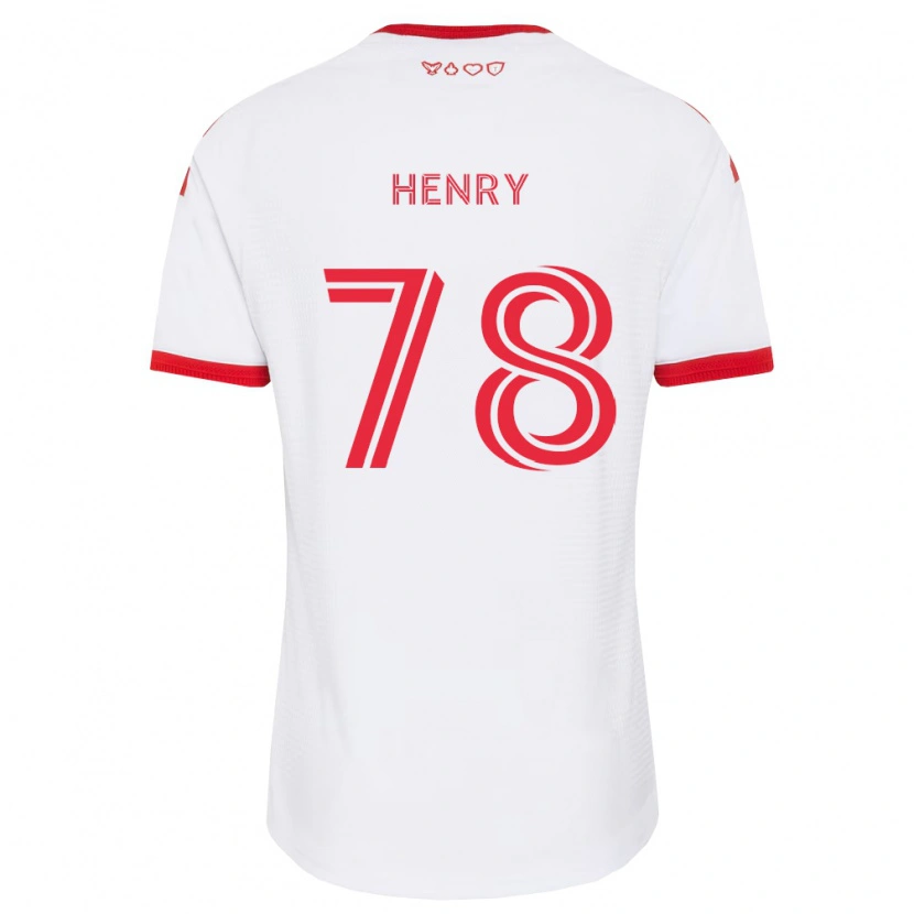 Danxen Niño Camiseta Malik Henry #78 Blanco Rojo Negro 2ª Equipación 2026/27 La Camisa México