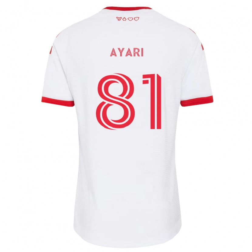 Danxen Niño Camiseta Hassan Ayari #81 Blanco Rojo Negro 2ª Equipación 2026/27 La Camisa México