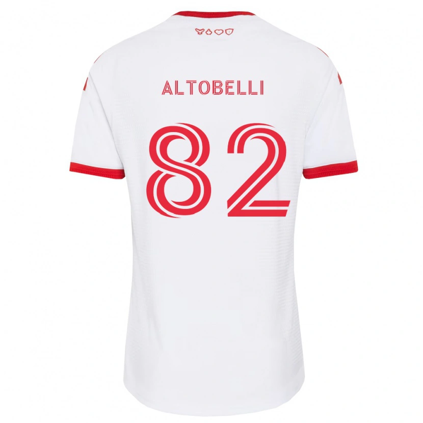 Danxen Niño Camiseta Julian Altobelli #82 Blanco Rojo Negro 2ª Equipación 2026/27 La Camisa México