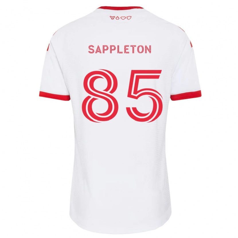 Danxen Niño Camiseta Spencer Sappleton #85 Blanco Rojo Negro 2ª Equipación 2026/27 La Camisa México