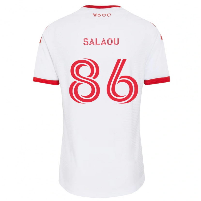 Danxen Niño Camiseta Abundance Salaou #86 Blanco Rojo Negro 2ª Equipación 2026/27 La Camisa México