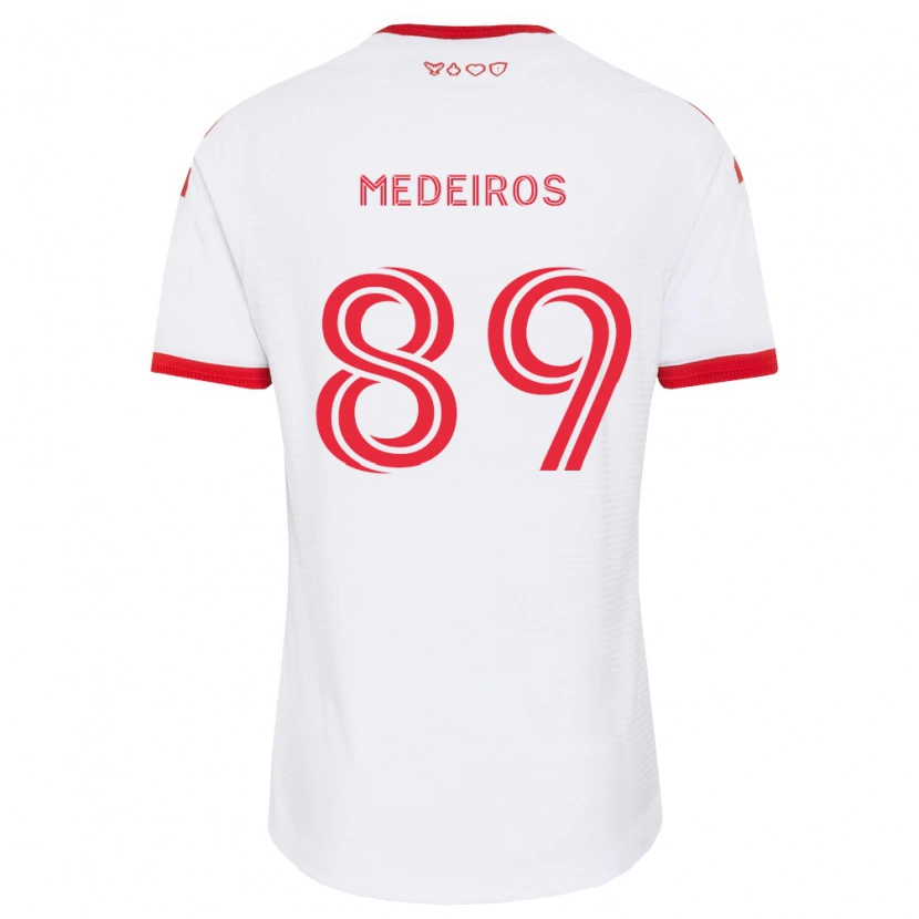 Danxen Niño Camiseta Matthew Medeiros #89 Blanco Rojo Negro 2ª Equipación 2026/27 La Camisa México