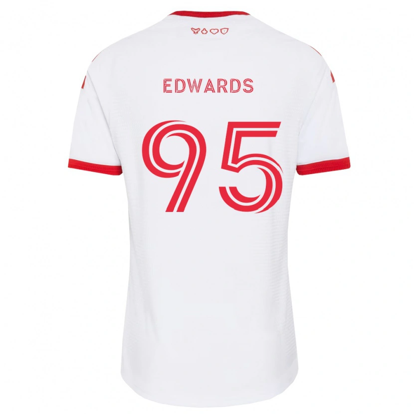 Danxen Niño Camiseta Nathaniel Edwards #95 Blanco Rojo Negro 2ª Equipación 2026/27 La Camisa México