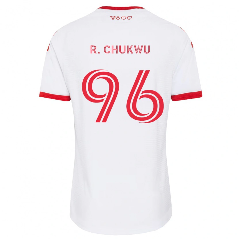 Danxen Niño Camiseta Richard Chukwu #96 Blanco Rojo Negro 2ª Equipación 2026/27 La Camisa México
