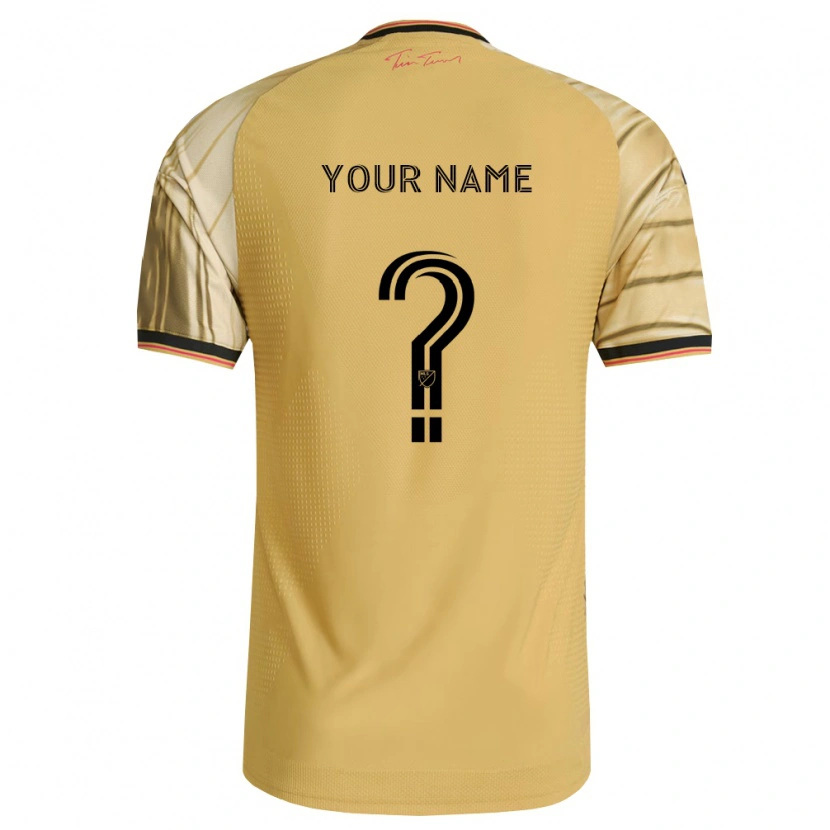 Danxen Niño Camiseta Su Nombre #0 Marrón Amarillo Negro 2ª Equipación 2026/27 La Camisa México