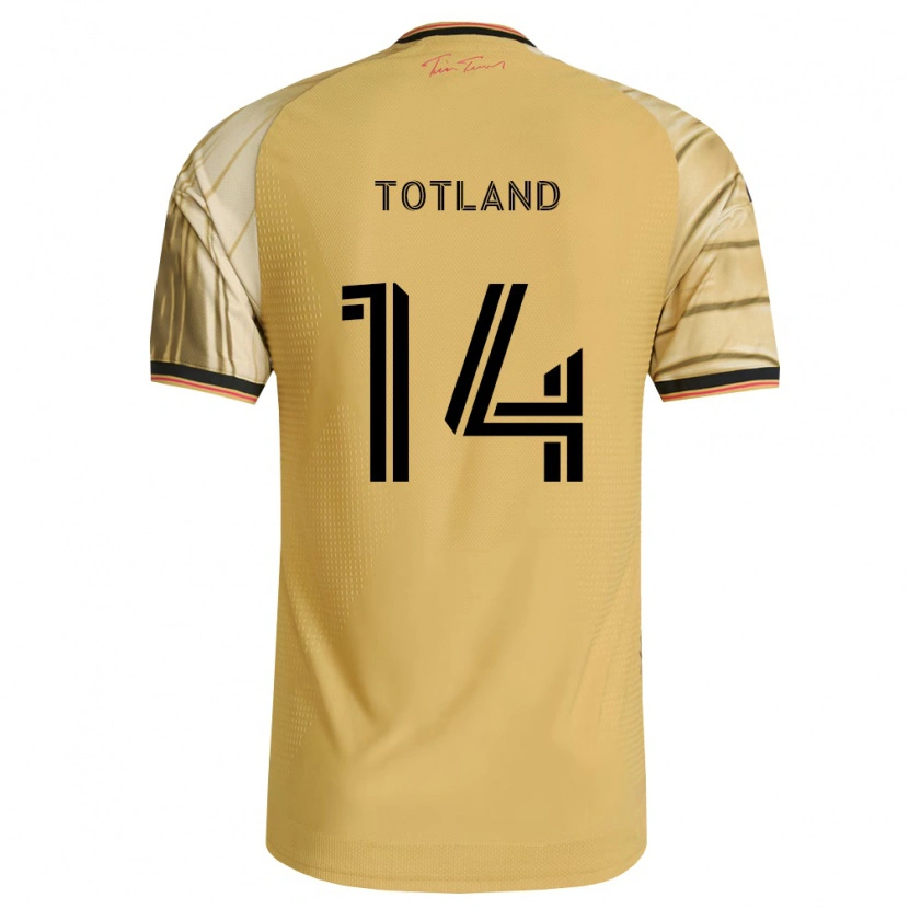 Danxen Niño Camiseta Tomas Totland #14 Marrón Amarillo Negro 2ª Equipación 2026/27 La Camisa México