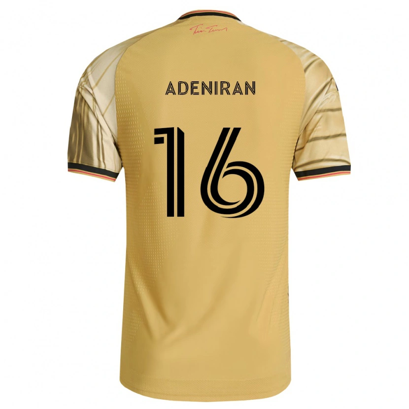 Danxen Niño Camiseta Samuel Adeniran #16 Marrón Amarillo Negro 2ª Equipación 2026/27 La Camisa México