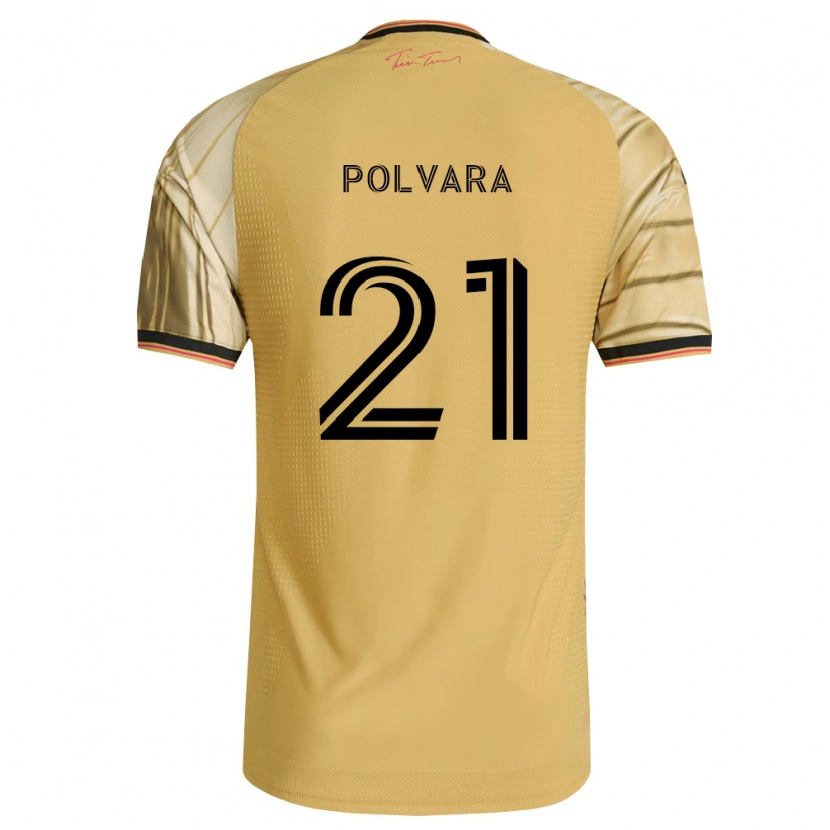 Danxen Niño Camiseta Dante Polvara #21 Marrón Amarillo Negro 2ª Equipación 2026/27 La Camisa México