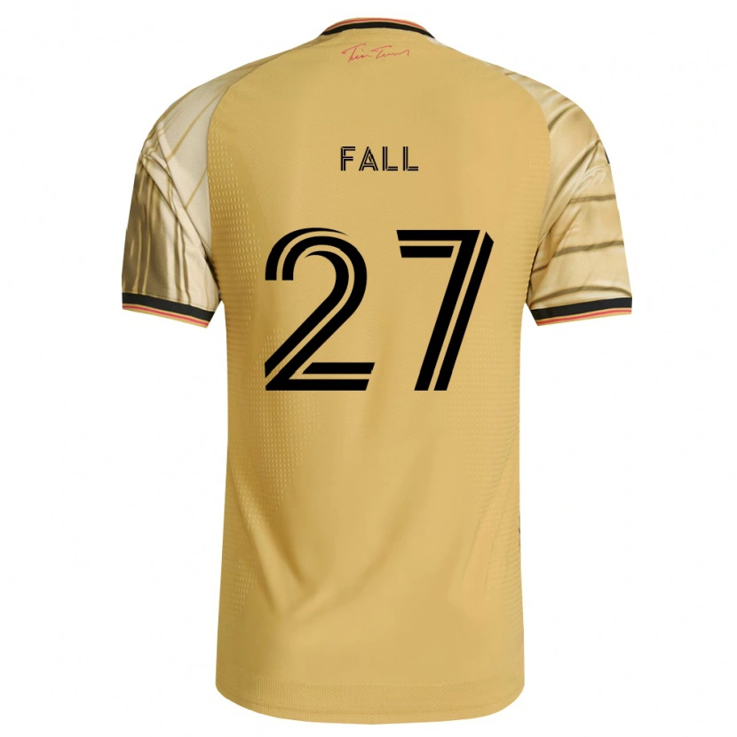 Danxen Niño Camiseta Fallou Fall #27 Marrón Amarillo Negro 2ª Equipación 2026/27 La Camisa México