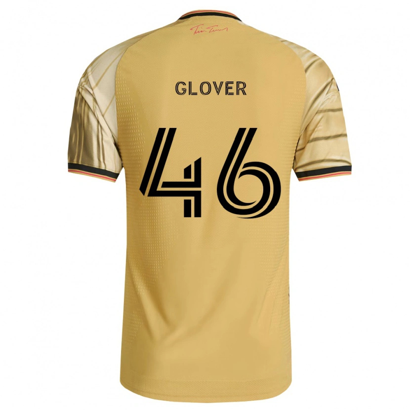 Danxen Niño Camiseta Caden Glover #46 Marrón Amarillo Negro 2ª Equipación 2026/27 La Camisa México