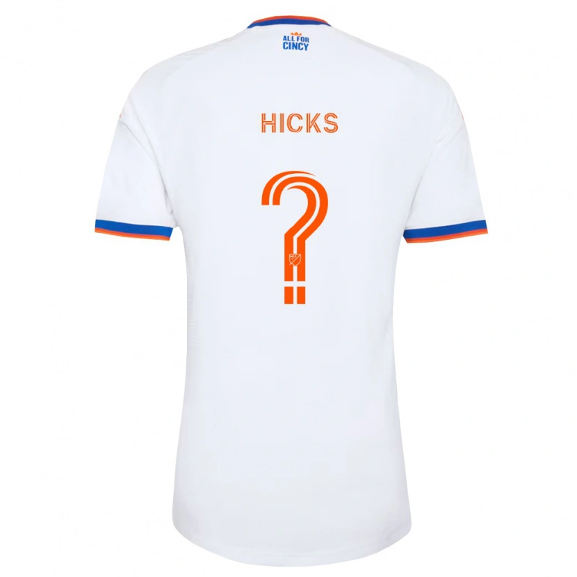 Danxen Niño Camiseta Elijah Hicks #0 Blanco Azul Marino Naranja 2ª Equipación 2026/27 La Camisa México