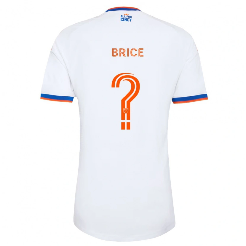 Danxen Niño Camiseta Nolan Brice #0 Blanco Azul Marino Naranja 2ª Equipación 2026/27 La Camisa México