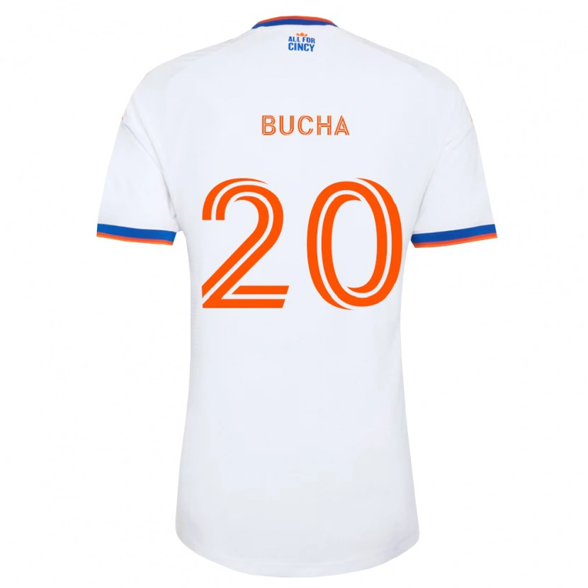 Danxen Niño Camiseta Pavel Bucha #20 Blanco Azul Marino Naranja 2ª Equipación 2026/27 La Camisa México