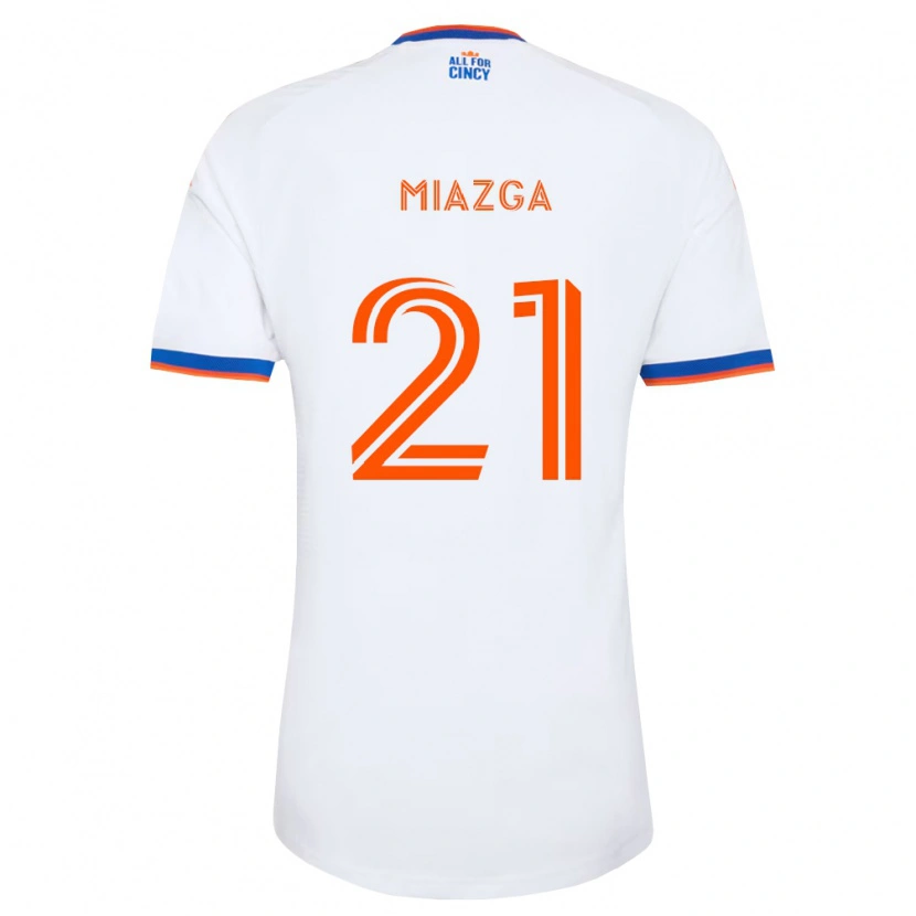 Danxen Niño Camiseta Matt Miazga #21 Blanco Azul Marino Naranja 2ª Equipación 2026/27 La Camisa México
