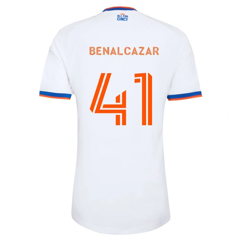 Danxen Niño Camiseta Nico Benalcázar #41 Blanco Azul Marino Naranja 2ª Equipación 2026/27 La Camisa México