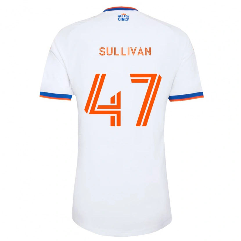 Danxen Niño Camiseta Michael Sullivan #47 Blanco Azul Marino Naranja 2ª Equipación 2026/27 La Camisa México