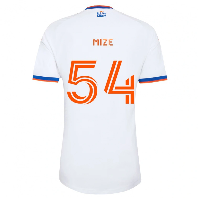 Danxen Niño Camiseta Jack Mize #54 Blanco Azul Marino Naranja 2ª Equipación 2026/27 La Camisa México