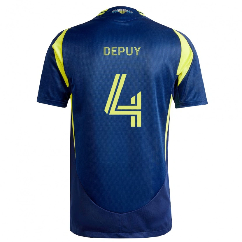 Danxen Niño Camiseta Nick Depuy #4 Amarillo Azul Marino 2ª Equipación 2026/27 La Camisa México