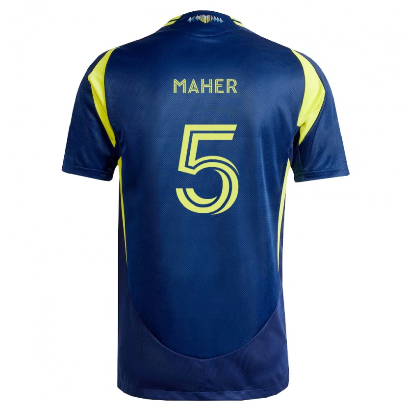 Danxen Niño Camiseta Jack Maher #5 Amarillo Azul Marino 2ª Equipación 2026/27 La Camisa México